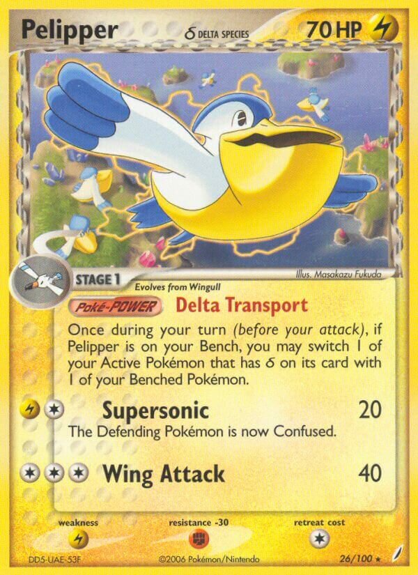 Pelipper 026/100 — EX Crystal Guardians (English Pokémon TCG card)