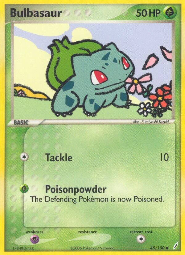 Bulbasaur 045/100 — EX Crystal Guardians (English Pokémon TCG card)