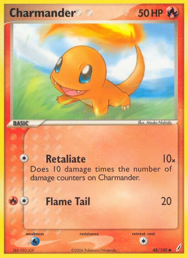 Charmander 048/100 — EX Crystal Guardians (English Pokémon TCG card)