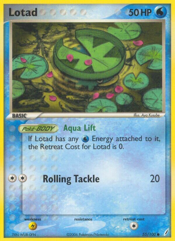 Lotad 055/100 — EX Crystal Guardians (English Pokémon TCG card)