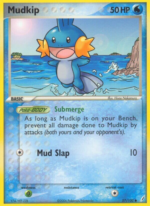 Mudkip 057/100 — EX Crystal Guardians (English Pokémon TCG card)