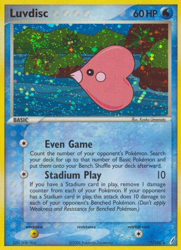 Luvdisc 007/100 — EX Crystal Guardians (English Pokémon TCG card)
