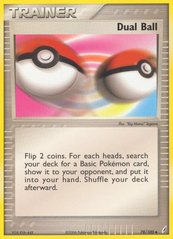 Dual Ball 078/100 — EX Crystal Guardians (English Pokémon TCG card)