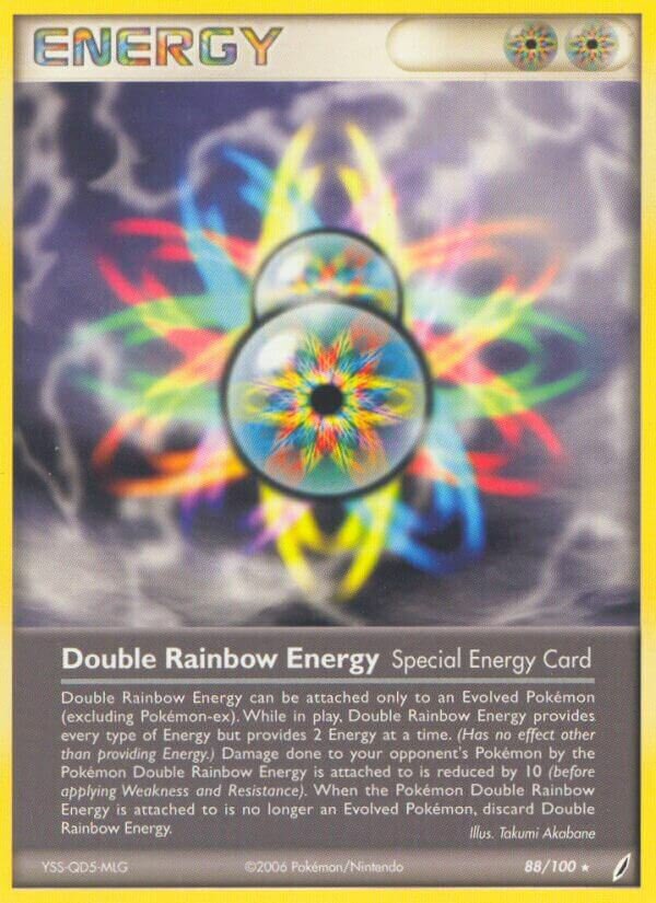 Double Rainbow Energy 088/100 — EX Crystal Guardians (English Pokémon TCG card)