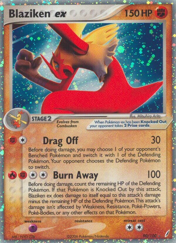 Blaziken ex 090/100 — EX Crystal Guardians (English Pokémon TCG card)