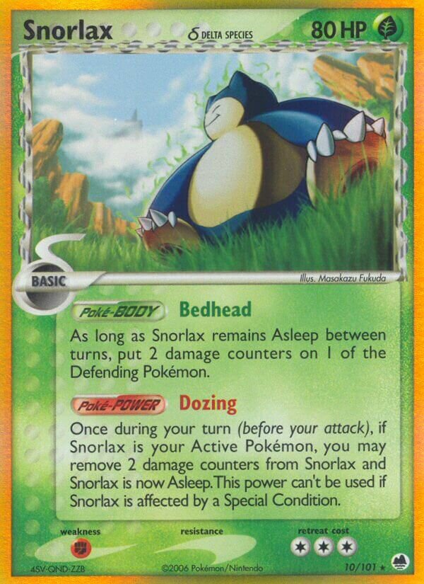 Snorlax 010/101 — EX Dragon Frontiers (English Pokémon TCG card)
