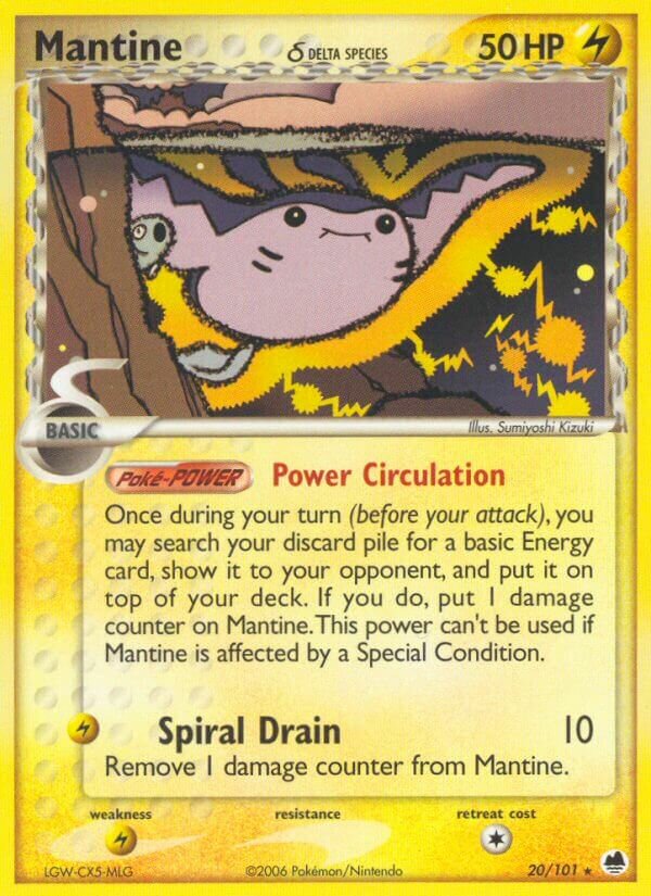 Mantine 020/101 — EX Dragon Frontiers (English Pokémon TCG card)