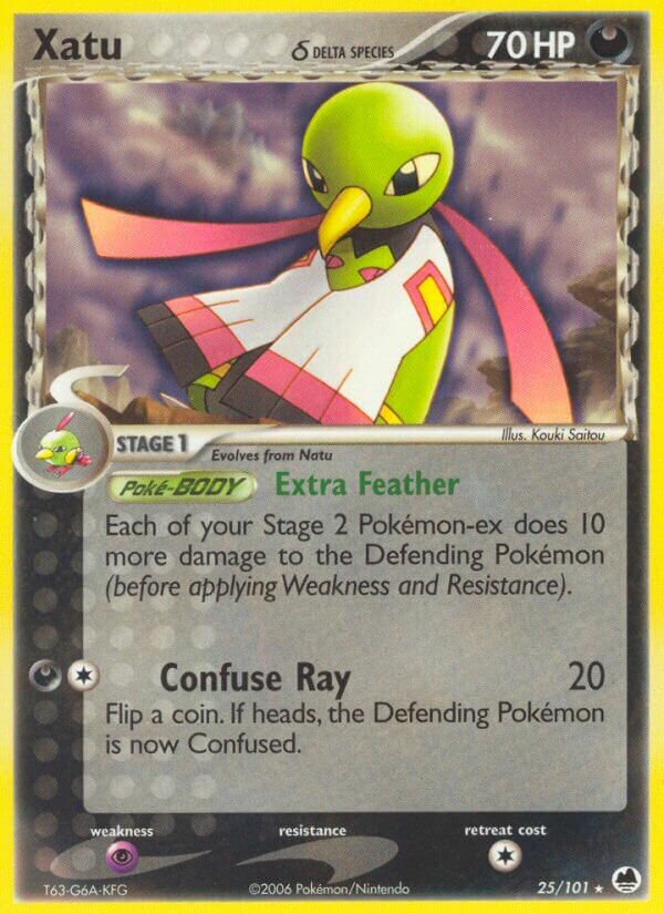 Xatu 025/101 — EX Dragon Frontiers (English Pokémon TCG card)