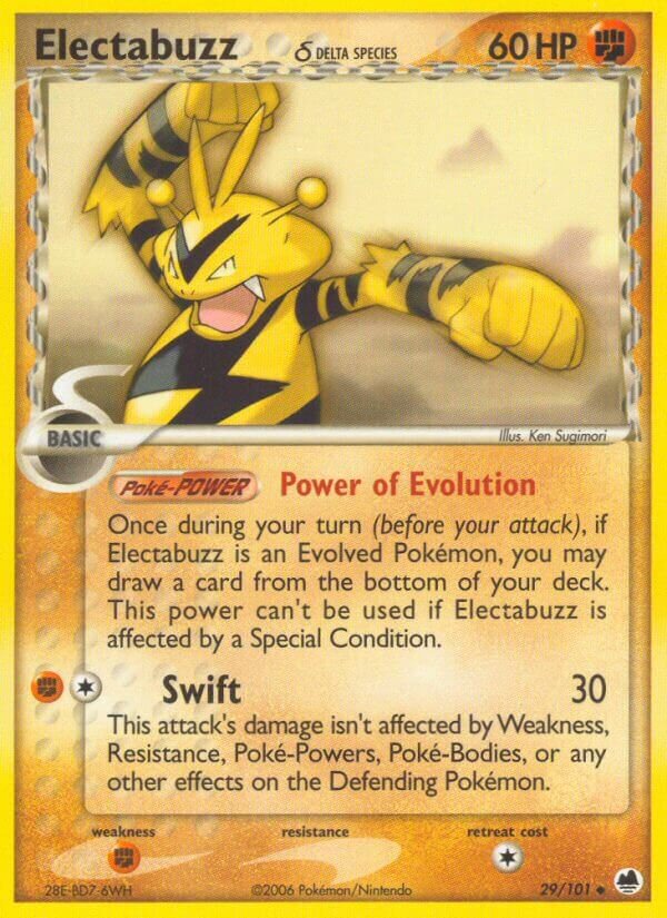 Electabuzz 029/101 — EX Dragon Frontiers (English Pokémon TCG card)