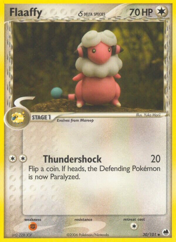 Flaaffy 030/101 — EX Dragon Frontiers (English Pokémon TCG card)