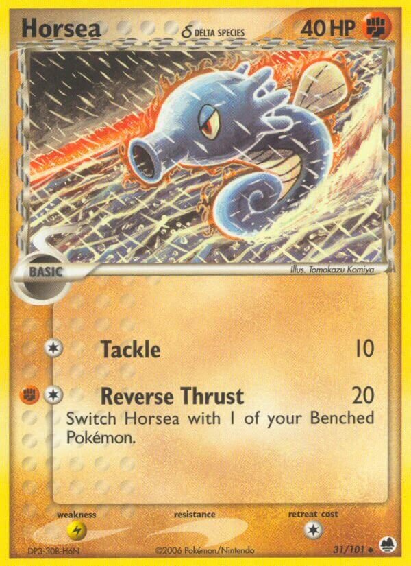 Horsea 031/101 — EX Dragon Frontiers (English Pokémon TCG card)