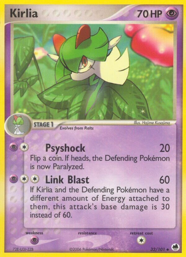 Kirlia 032/101 — EX Dragon Frontiers (English Pokémon TCG card)