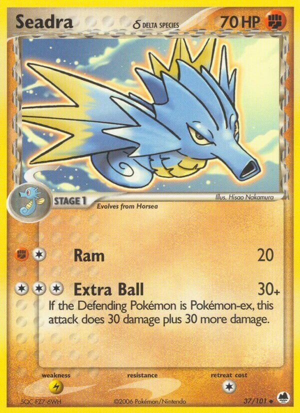 Seadra 037/101 — EX Dragon Frontiers (English Pokémon TCG card)