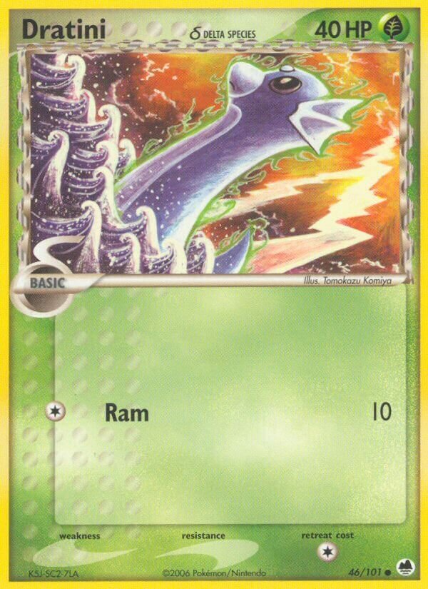Dratini 046/101 — EX Dragon Frontiers (English Pokémon TCG card)