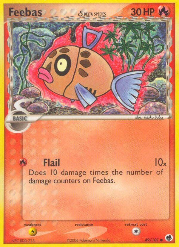 Feebas 049/101 — EX Dragon Frontiers (English Pokémon TCG card)