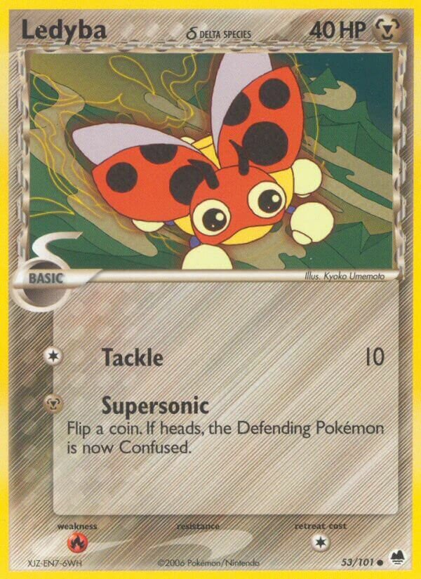 Ledyba 053/101 — EX Dragon Frontiers (English Pokémon TCG card)