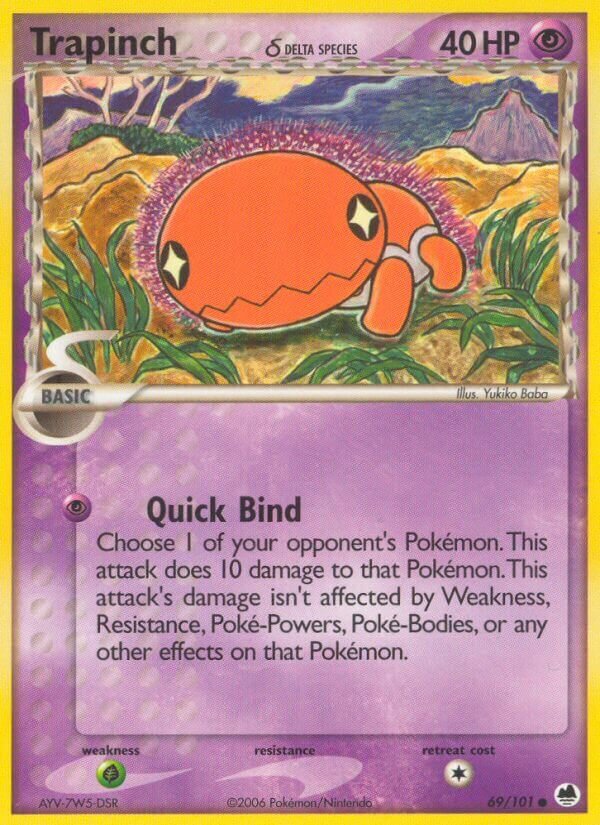 Trapinch 069/101 — EX Dragon Frontiers (English Pokémon TCG card)