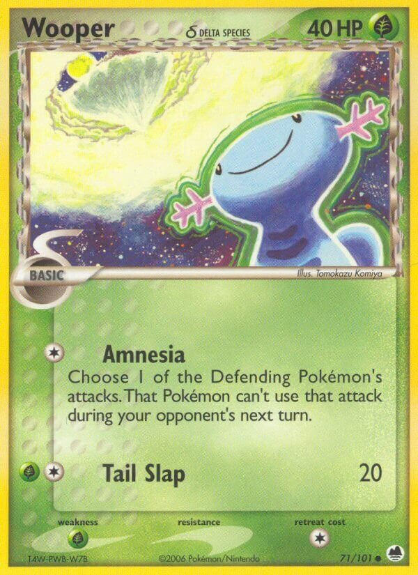Wooper 071/101 — EX Dragon Frontiers (English Pokémon TCG card)