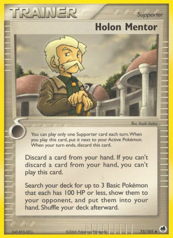 Holon Mentor 075/101 — EX Dragon Frontiers (English Pokémon TCG card)