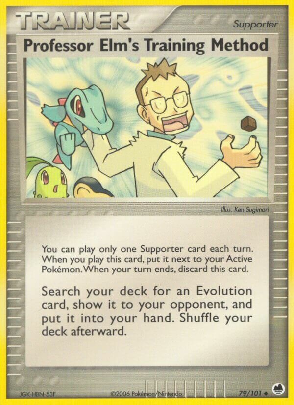 Professor Elm's Training Method 079/101 — EX Dragon Frontiers (English Pokémon TCG card)