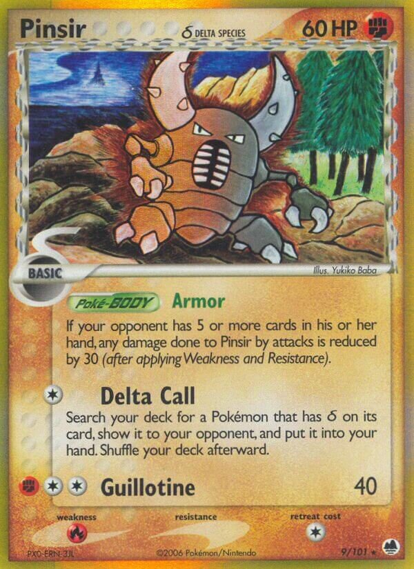 Pinsir 009/101 — EX Dragon Frontiers (English Pokémon TCG card)