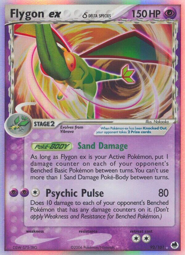 Flygon ex 092/101 — EX Dragon Frontiers (English Pokémon TCG card)