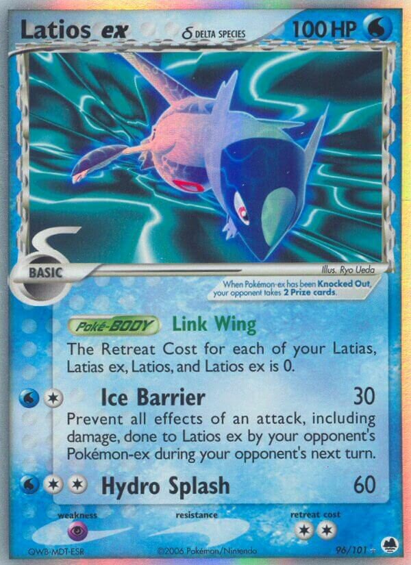 Latios ex 096/101 — EX Dragon Frontiers (English Pokémon TCG card)