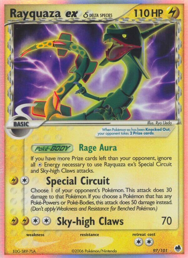 Rayquaza ex 097/101 — EX Dragon Frontiers (English Pokémon TCG card)