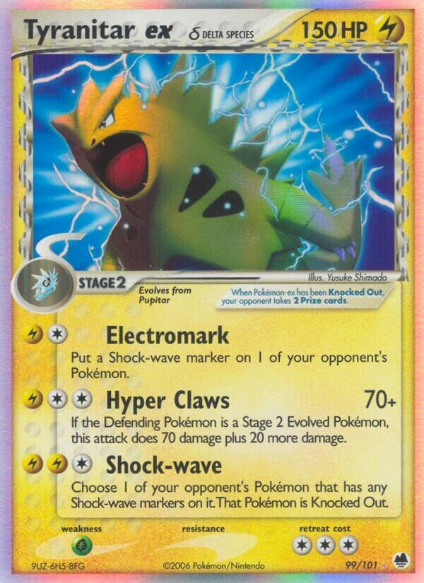 Tyranitar ex 099/101 — EX Dragon Frontiers (English Pokémon TCG card)