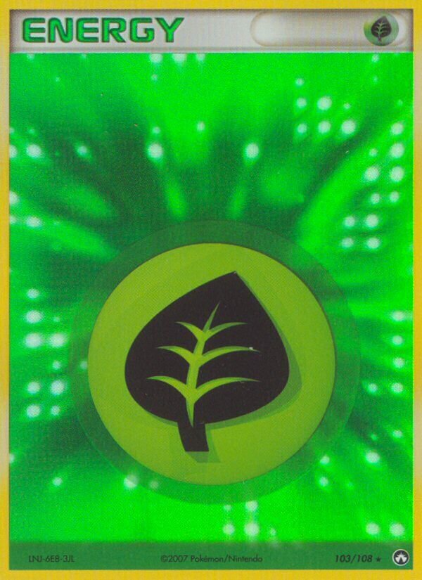 Grass Energy 103/108 — EX Power Keepers (English Pokémon TCG card)