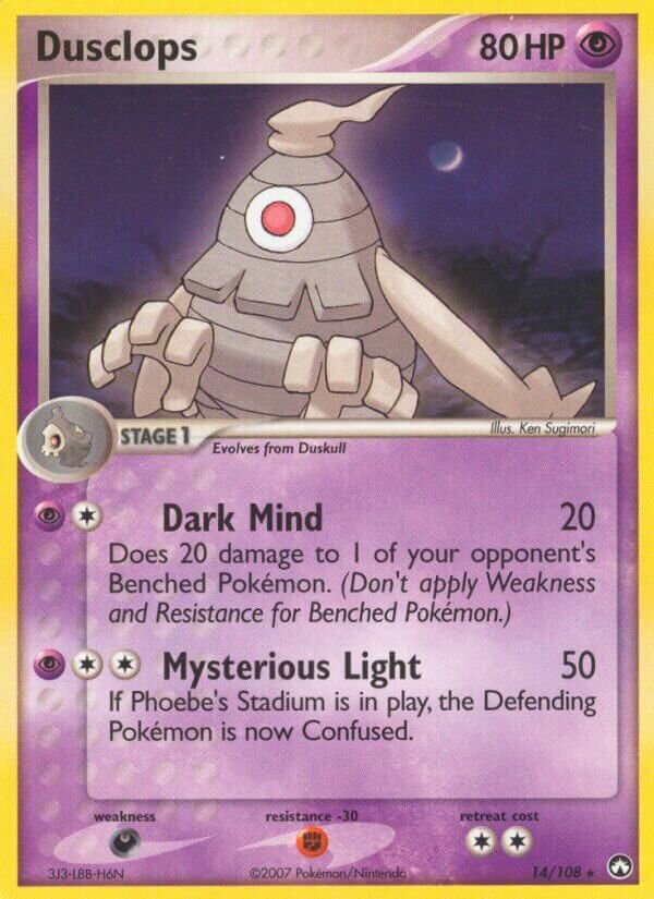 Dusclops 014/108 — EX Power Keepers (English Pokémon TCG card)