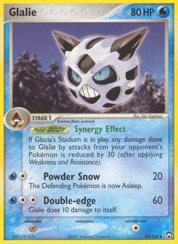 Glalie 030/108 — EX Power Keepers (English Pokémon TCG card)