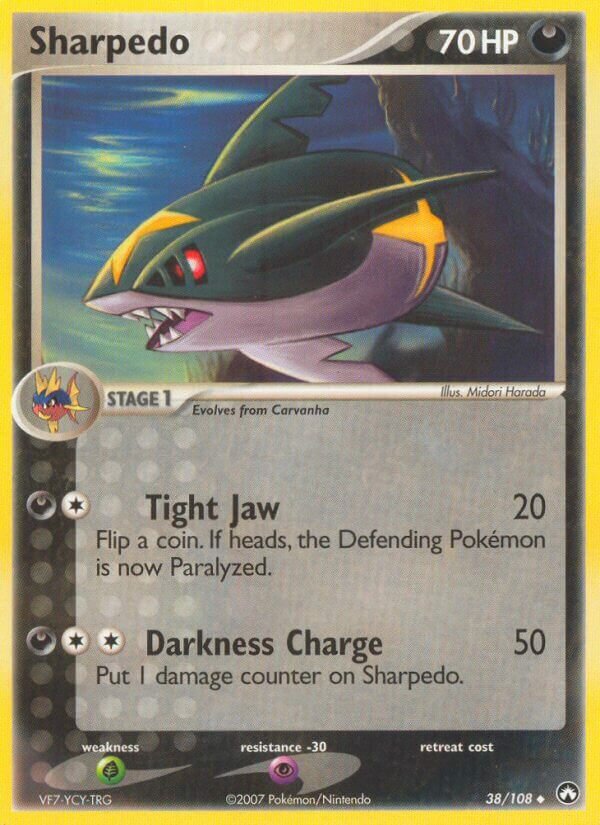 Sharpedo 038/108 — EX Power Keepers (English Pokémon TCG card)