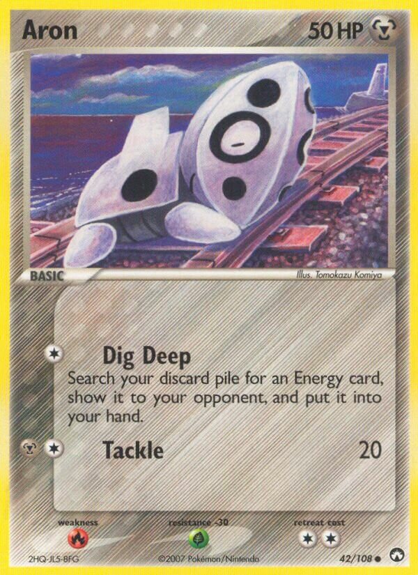 Aron 042/108 — EX Power Keepers (English Pokémon TCG card)