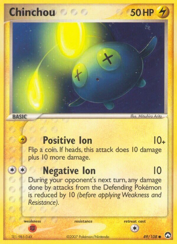 Chinchou 049/108 — EX Power Keepers (English Pokémon TCG card)