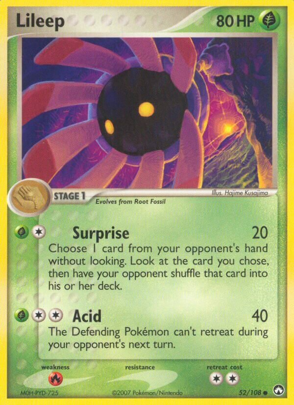 Lileep 052/108 — EX Power Keepers (English Pokémon TCG card)