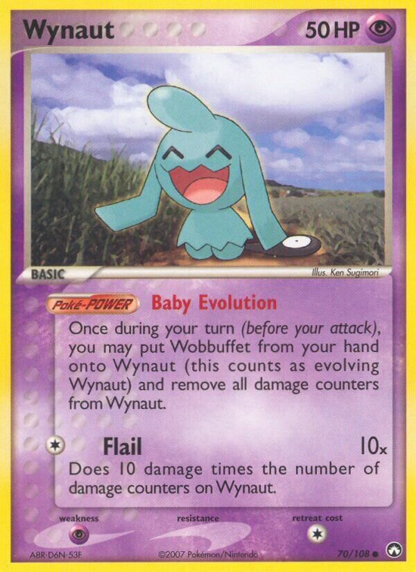 Wynaut 070/108 — EX Power Keepers (English Pokémon TCG card)