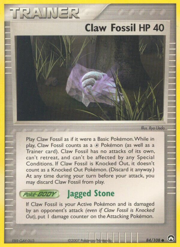 Claw Fossil 084/108 — EX Power Keepers (English Pokémon TCG card)