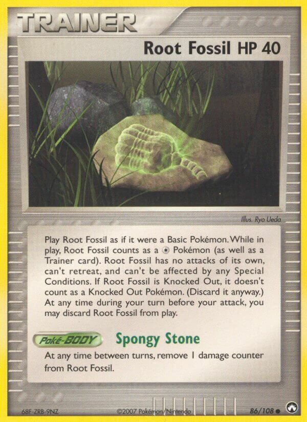 Root Fossil 086/108 — EX Power Keepers (English Pokémon TCG card)