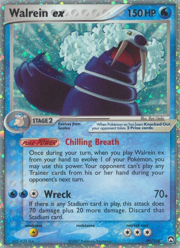 Walrein ex 099/108 — EX Power Keepers (English Pokémon TCG card)