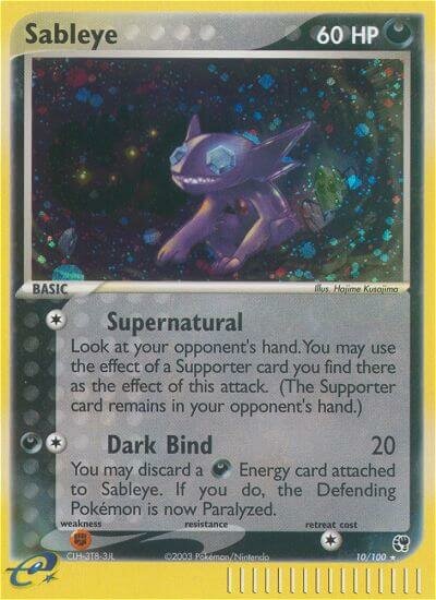 Sableye 010/100 — EX Sandstorm (English Pokémon TCG card)