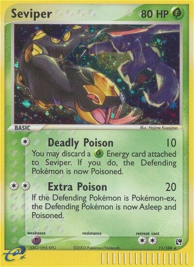 Seviper 011/100 — EX Sandstorm (English Pokémon TCG card)