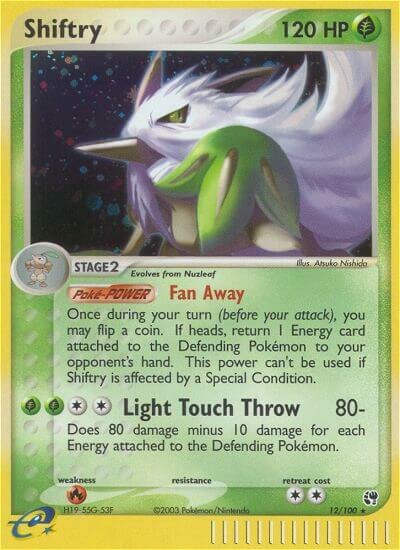 Shiftry 012/100 — EX Sandstorm (English Pokémon TCG card)
