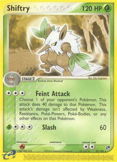 Shiftry 022/100 — EX Sandstorm (English Pokémon TCG card)