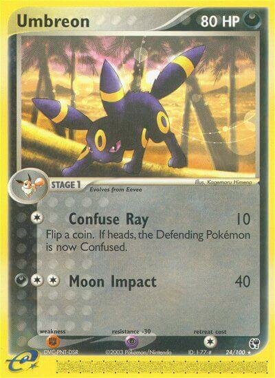 Umbreon 024/100 — EX Sandstorm (English Pokémon TCG card)