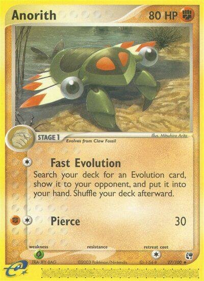 Anorith 027/100 — EX Sandstorm (English Pokémon TCG card)