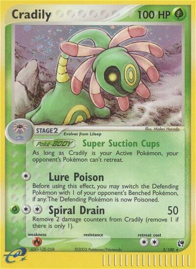 Cradily 003/100 — EX Sandstorm (English Pokémon TCG card)
