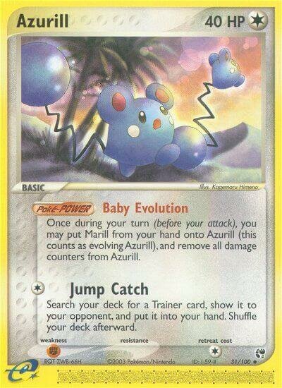 Azurill 031/100 — EX Sandstorm (English Pokémon TCG card)