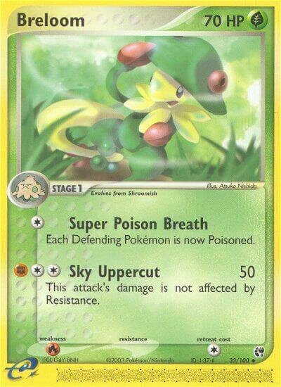 Breloom 033/100 — EX Sandstorm (English Pokémon TCG card)
