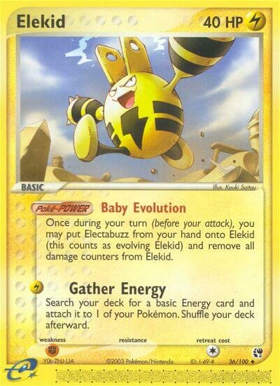 Elekid 036/100 — EX Sandstorm (English Pokémon TCG card)